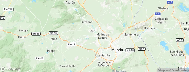 Alguazas, Spain Map