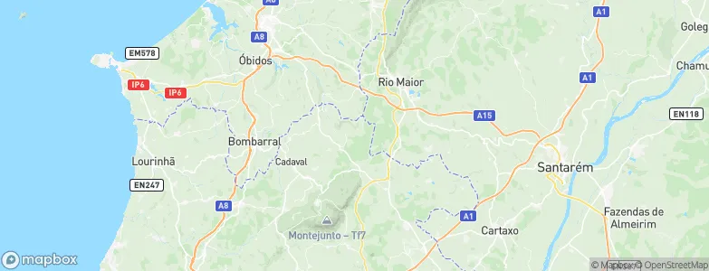 Alguber, Portugal Map