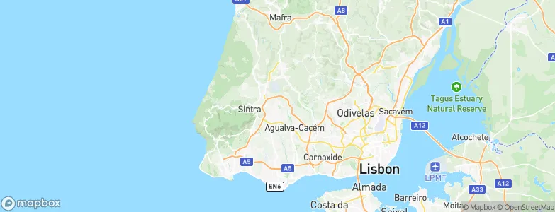 Algueirão-Mem Martins, Portugal Map