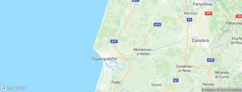 Alhadas, Portugal Map