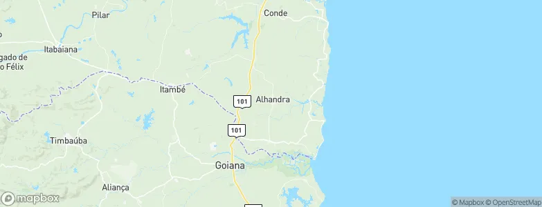 Alhandra, Brazil Map