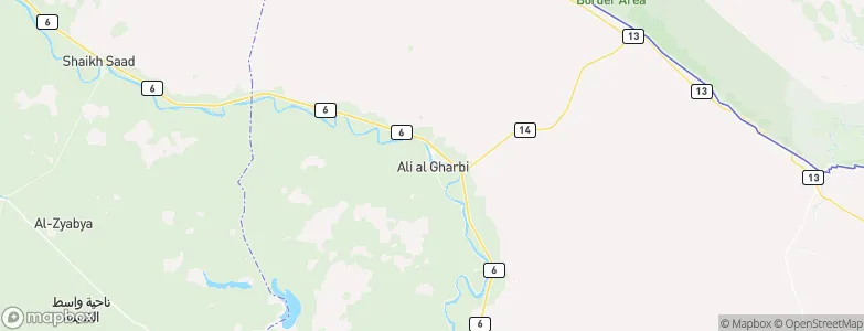 ‘Alī al Gharbī, Iraq Map