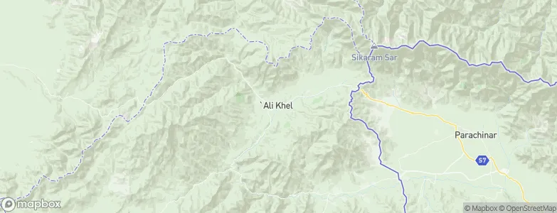 ‘Alī Khēl, Afghanistan Map