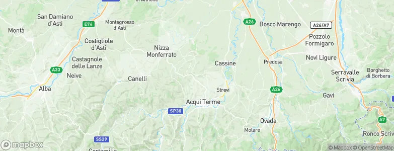 Alice Bel Colle, Italy Map