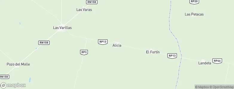 Alicia, Argentina Map