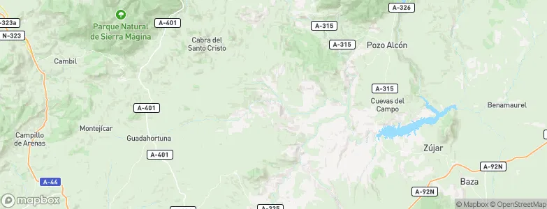 Alicún de Ortega, Spain Map