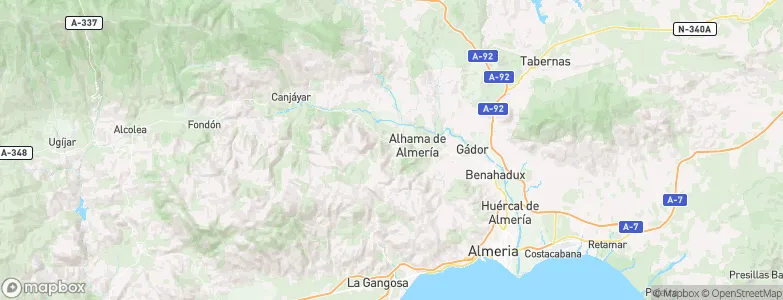 Alicún, Spain Map