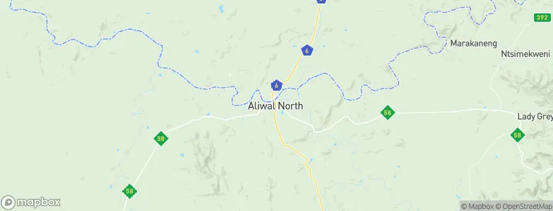 Aliwal North, South Africa Map