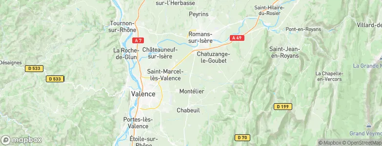 Alixan, France Map