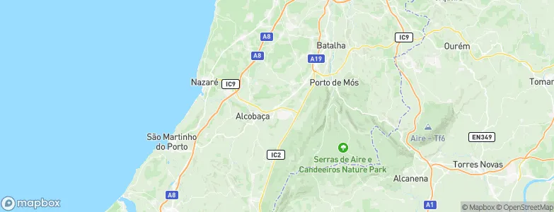 Aljubarrota, Portugal Map