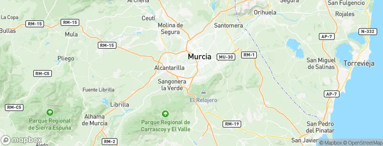 Aljucer, Spain Map