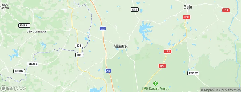 Aljustrel, Portugal Map