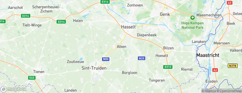 Alken, Belgium Map
