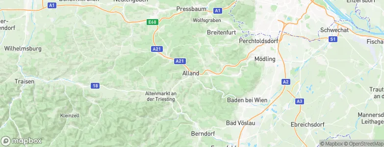 Alland, Austria Map