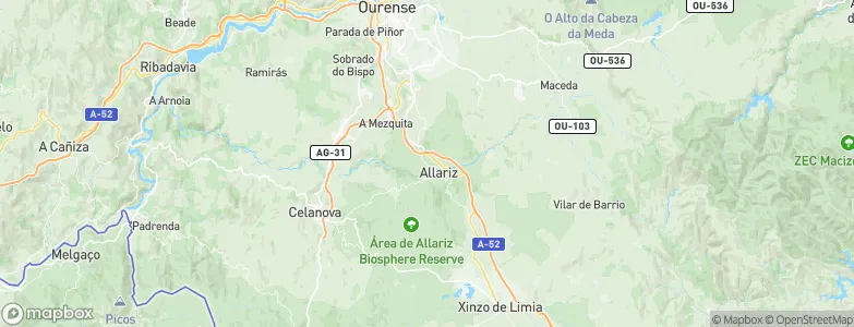 Allariz, Spain Map