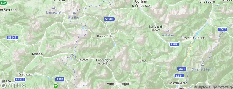 Alleghe, Italy Map