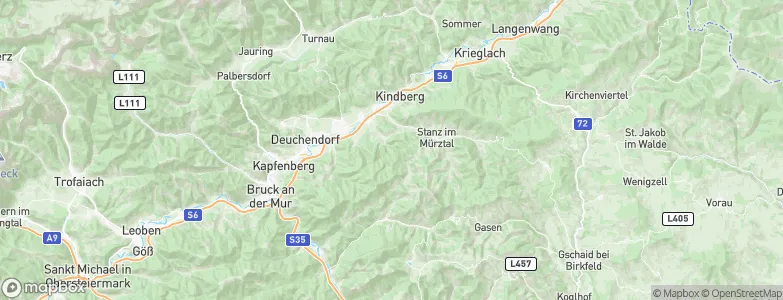 Allerheiligen im Mürztal, Austria Map
