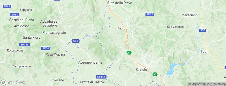 Allerona, Italy Map