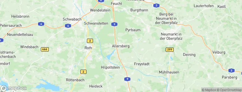 Allersberg, Germany Map