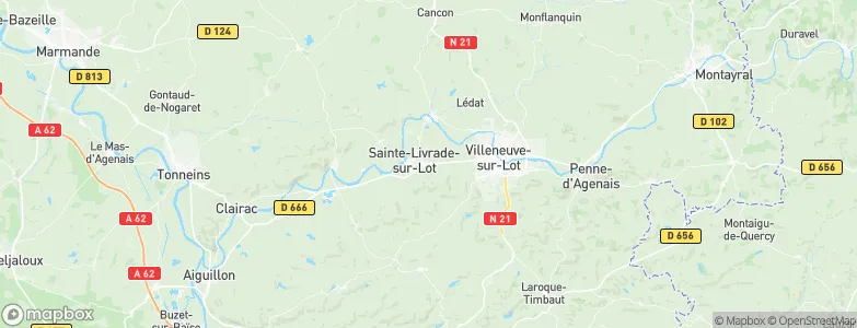 Allez-et-Cazeneuve, France Map