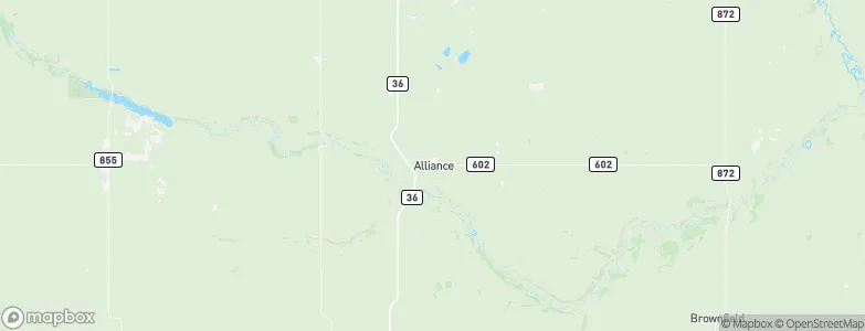 Alliance, Canada Map