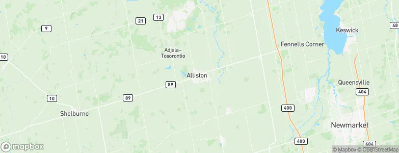 Alliston, Canada Map