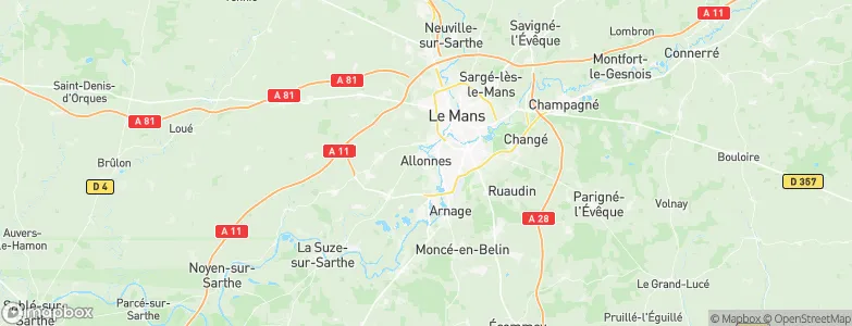 Allonnes, France Map
