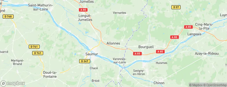 Allonnes, France Map
