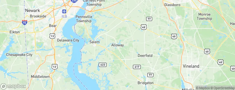 Alloway, United States Map