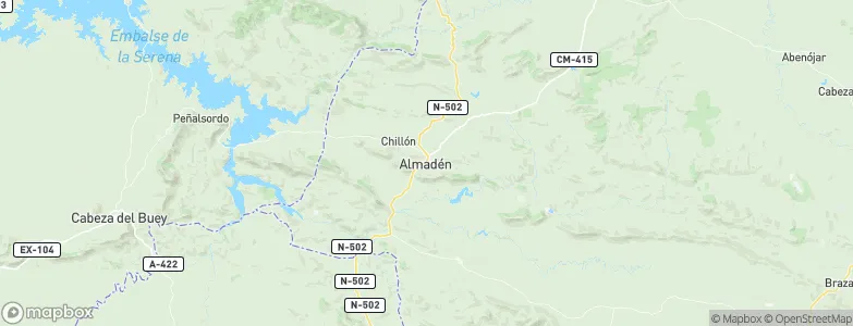 Almadén, Spain Map