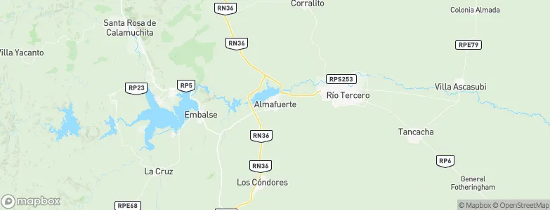 Almafuerte, Argentina Map
