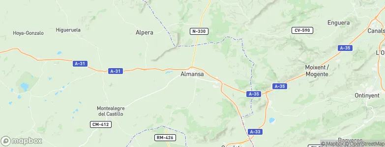 Almansa, Spain Map
