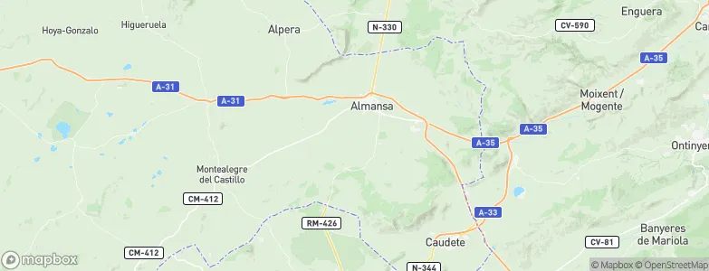 Almansa, Spain Map