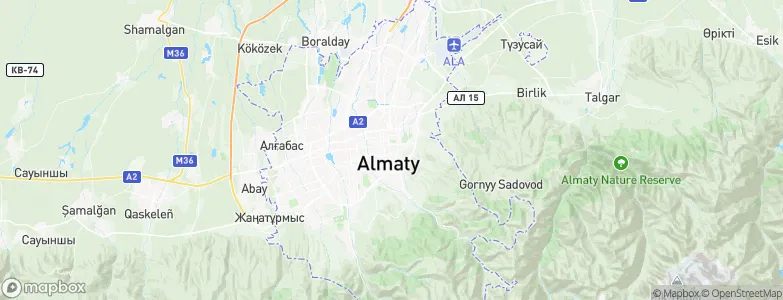 Almaty, Kazakhstan Map