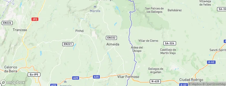 Almeida, Portugal Map