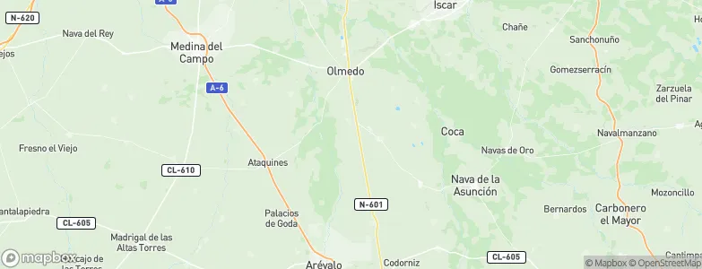 Almenara de Adaja, Spain Map