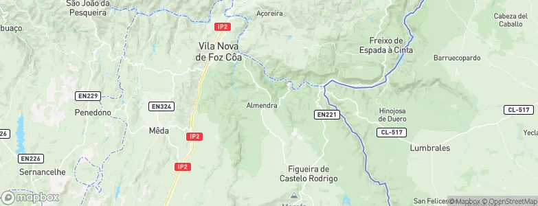 Almendra, Portugal Map