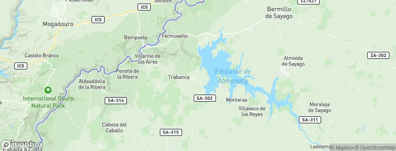 Almendra, Spain Map