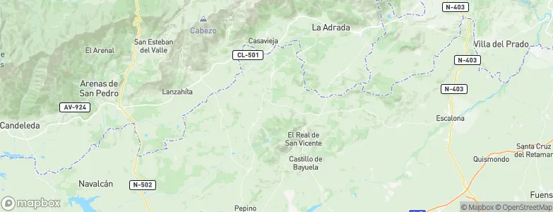 Almendral de la Cañada, Spain Map