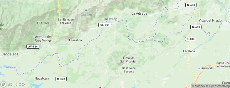 Almendral de la Cañada, Spain Map