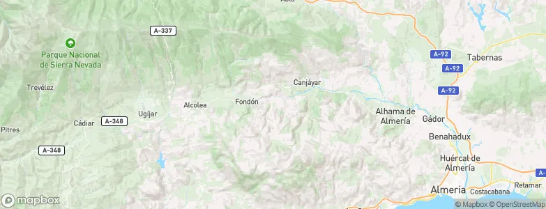 Almócita, Spain Map