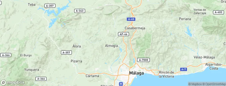 Almogía, Spain Map