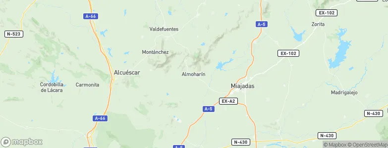 Almoharín, Spain Map