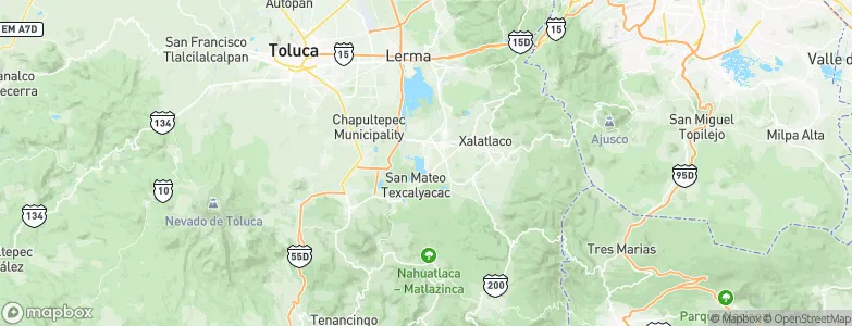 Almoloya del Río, Mexico Map