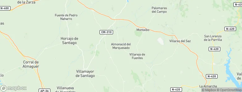 Almonacid del Marquesado, Spain Map