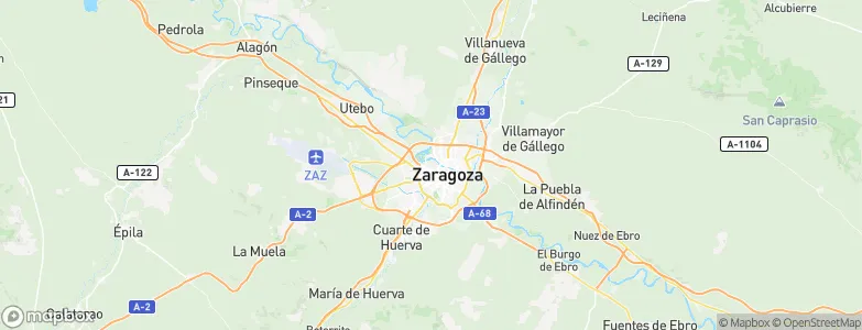 Almozara, Spain Map