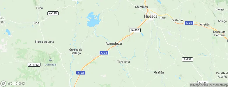 Almudévar, Spain Map