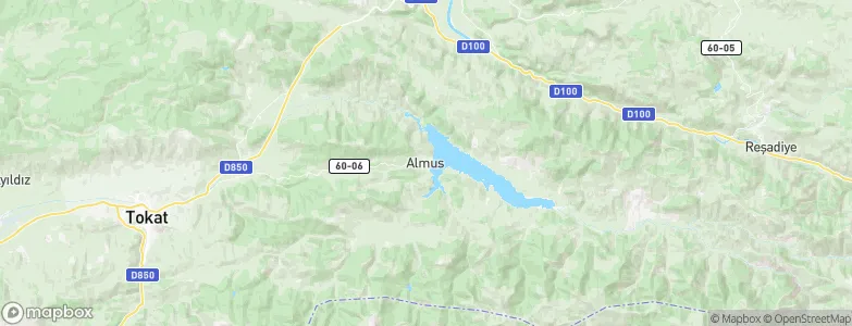 Almus, Turkey Map