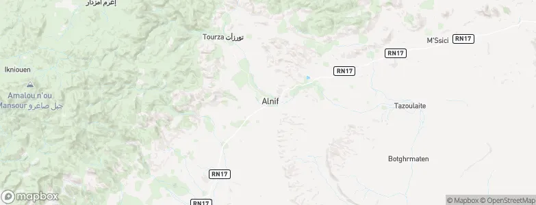 Alnif, Morocco Map