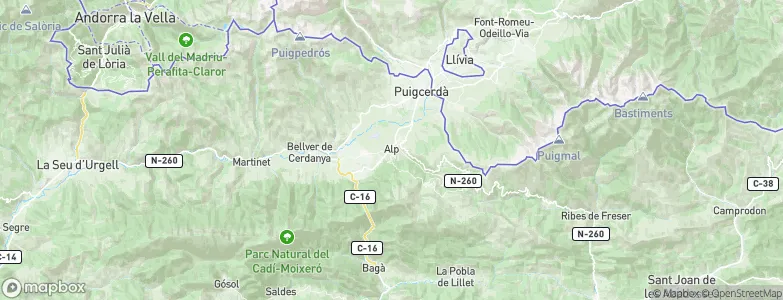 Alp, Spain Map